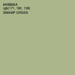 #ABB68A - Swamp Green Color Image